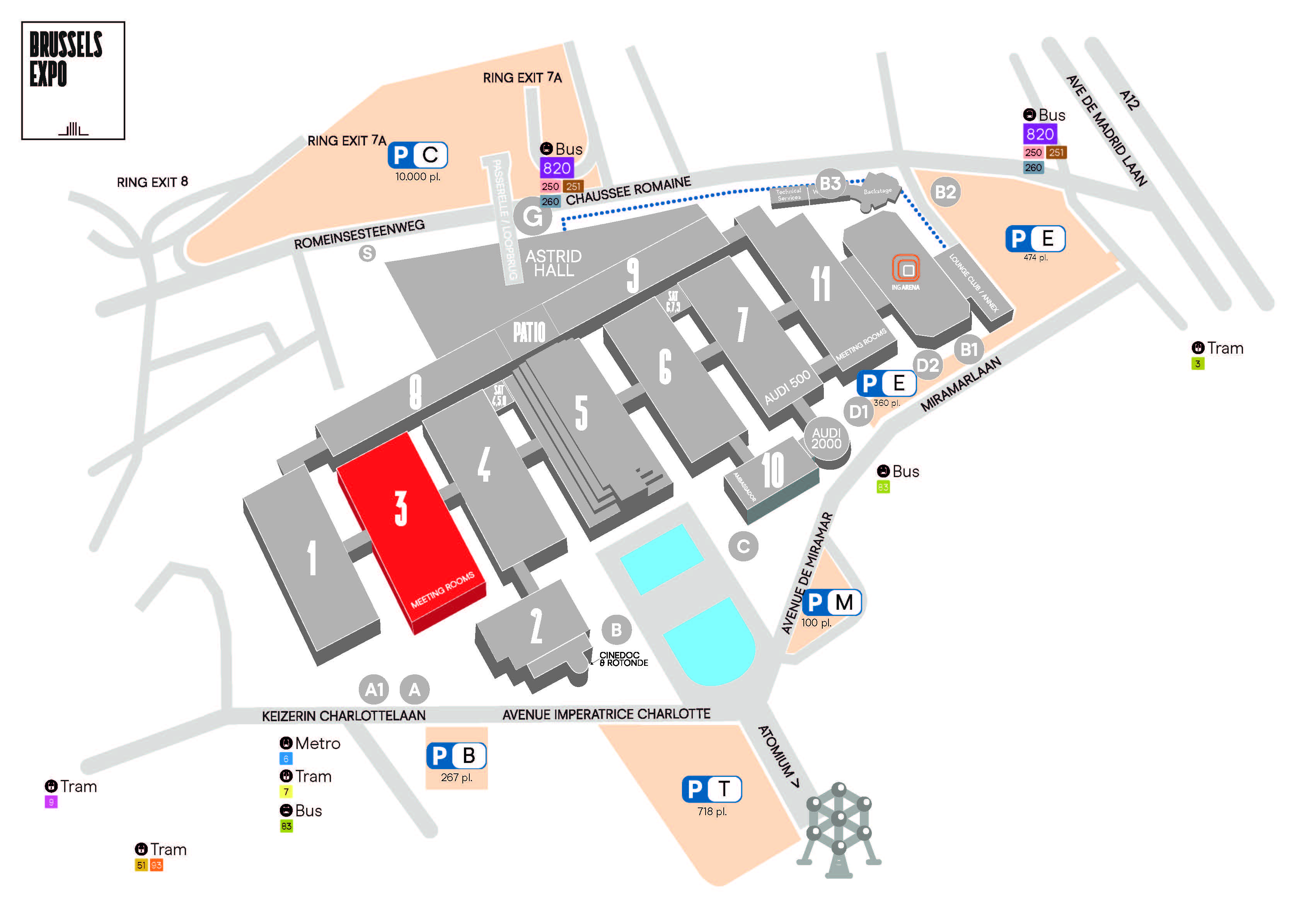 Brussels Expo Map